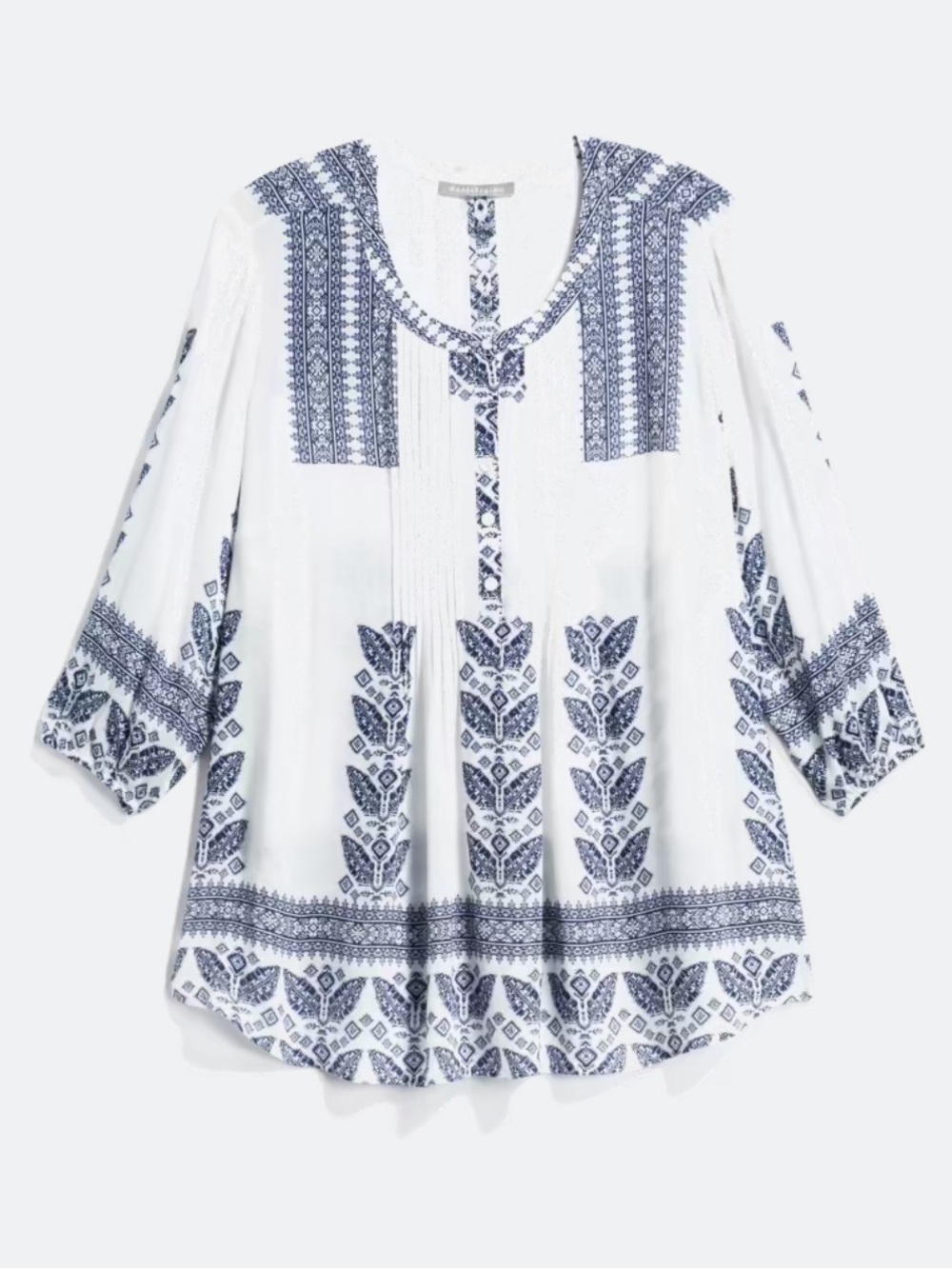 Pale Sky Amely Split Neck Blouse XXL